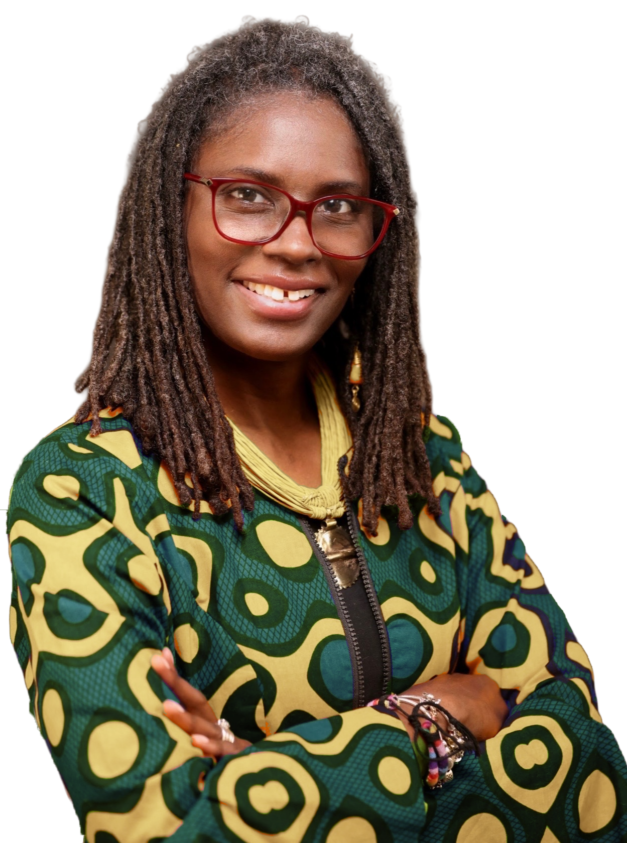 Author Annette Naesha Deigh photo of author Annette Naesha Deigh - a middle aged black woman. Hair medium length locks, wearing green and yellow blouse